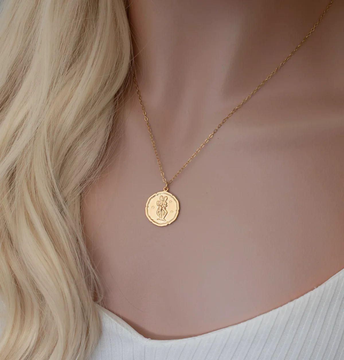 Gold Plated Zodiac Sign Necklace - Shoppy Hub