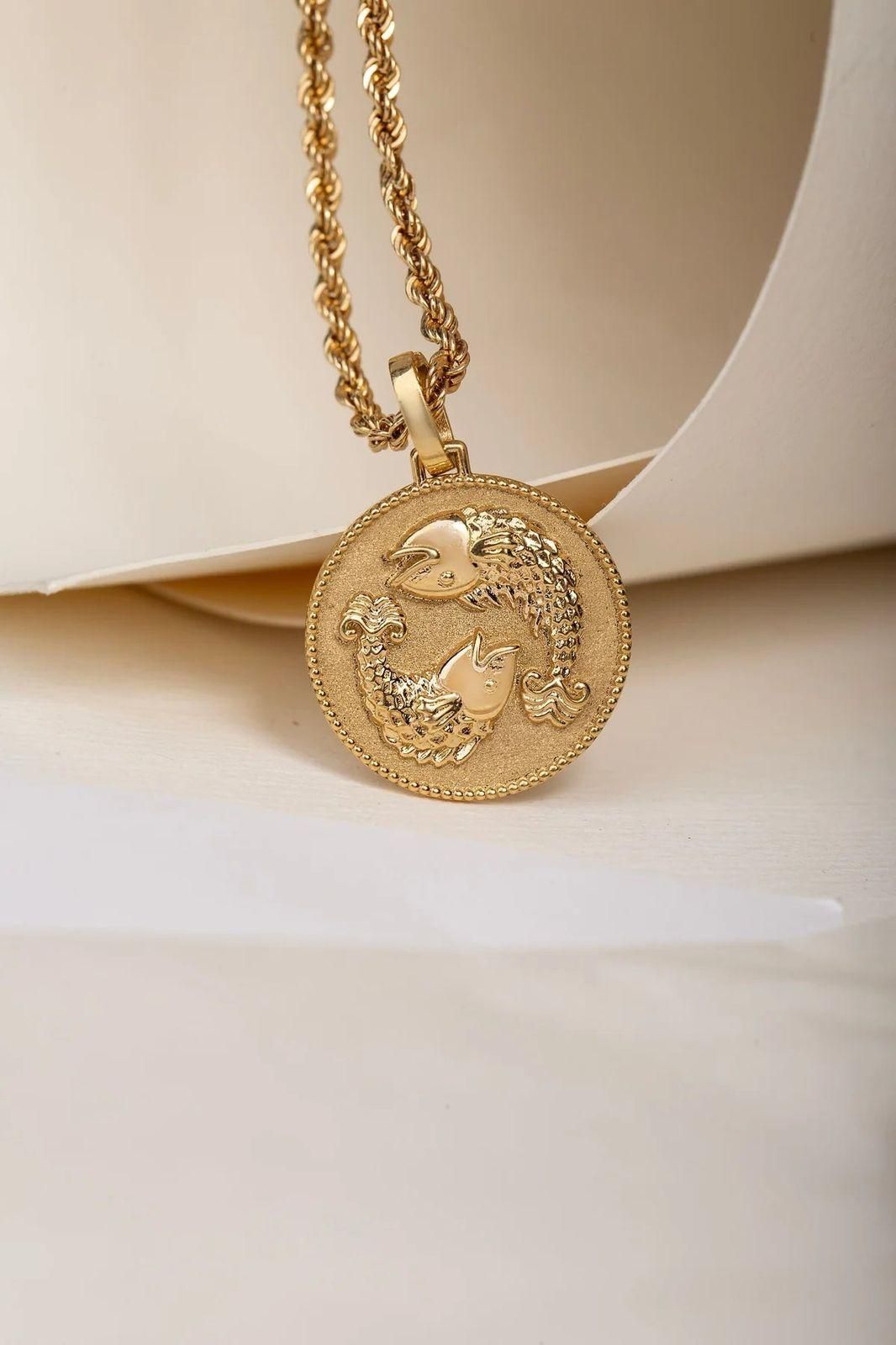 Gold Plated Zodiac Sign Necklace - Shoppy Hub