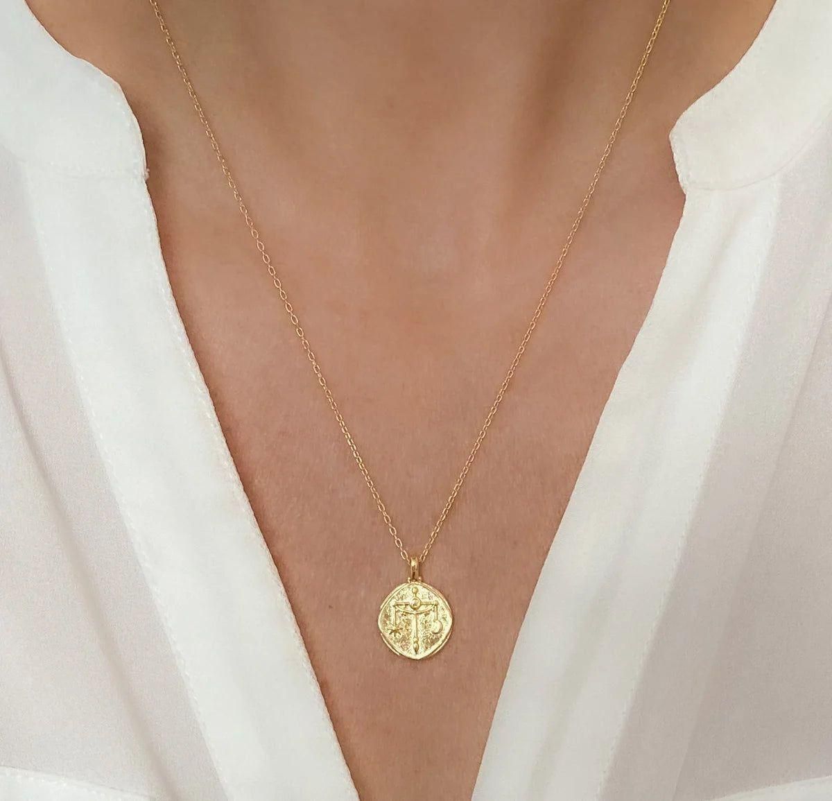 Gold Plated Zodiac Sign Necklace - Shoppy Hub