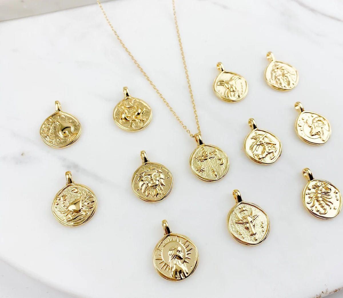 Gold Plated Zodiac Sign Necklace - Shoppy Hub