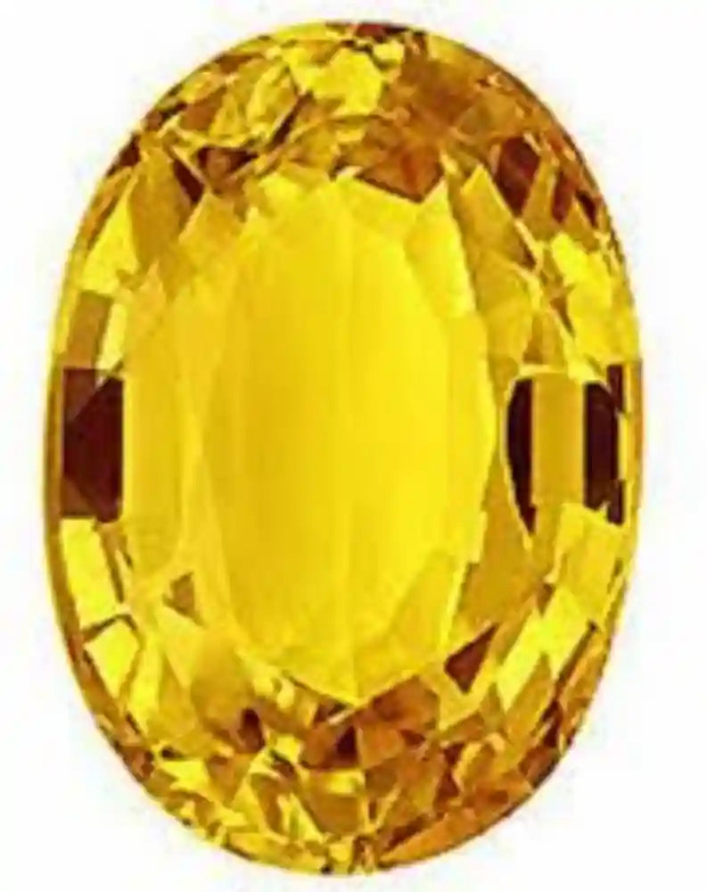 Pukhraj (Yellow Sapphire) – Normal Quality | Certified Natural Gemstone for Jupiter (Guru) Remedies