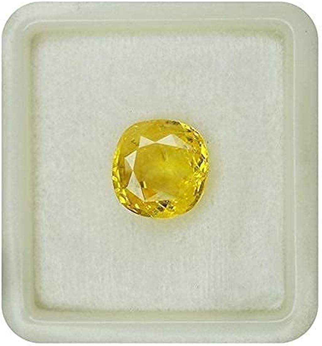 Pukhraj (Yellow Sapphire) – Normal Quality | Certified Natural Gemstone for Jupiter (Guru) Remedies