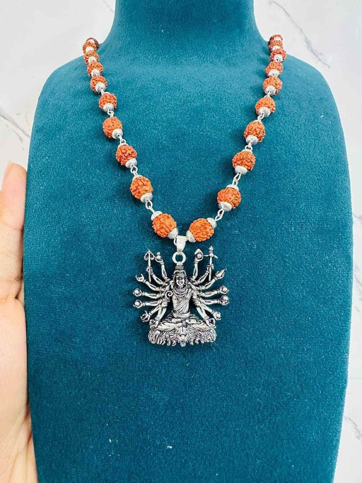 Sitted Shiva Embrace Silver Pendant
