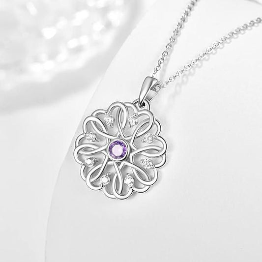 Silver Birthstone Pendant With chain Pack of 1