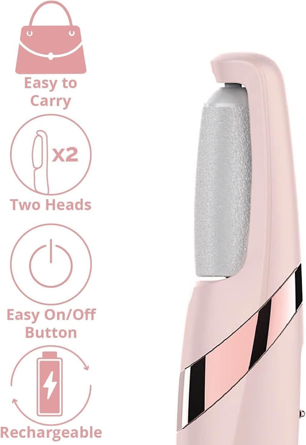 Electronic Cordless Pedicure Callus Remover & Dead Skin Polishing Tool | Rechargeable Foot Care Device for Smooth, Soft Heels